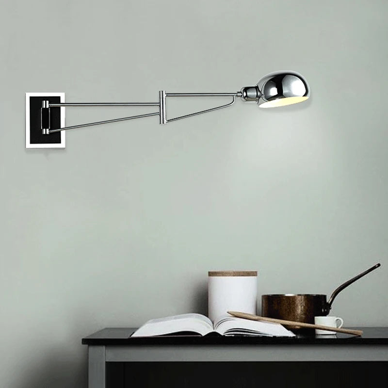 applique murale led moderne pliable et rétractable avec interrupteur - vue 4 sur 10