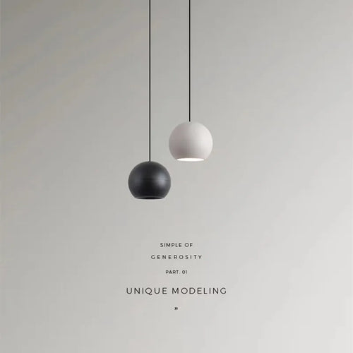 suspension boule simple moderne nordique pour café bar - vue 2 sur 8