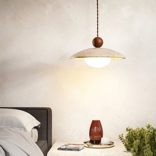 suspension à led en pierre style nordique pour décoration intérieure - vue 4 sur 8