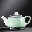 Théière chinoise traditionnelle porcelaine motifs artisanale portable