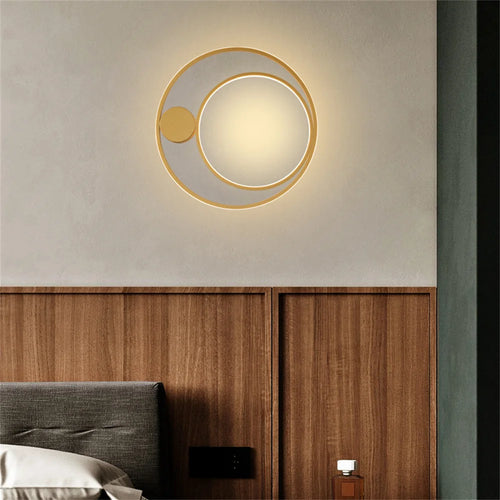 applique murale nordique moderne led en fer aluminium acrylique - vue 6 sur 12