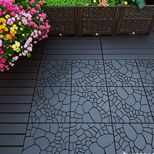 Dalles terrasse clipsables effet pierre 30 cm lot44 - vue 2 sur 6