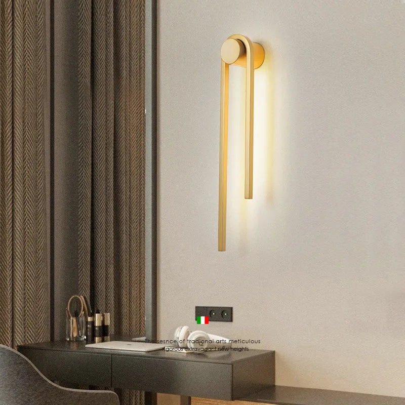 applique murale moderne en forme de u pour décoration intérieure - vue 4 sur 12