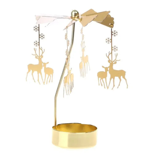 bougeoir rotatif en métal pour décorations de fête et cadeaux - vue 11 sur 19