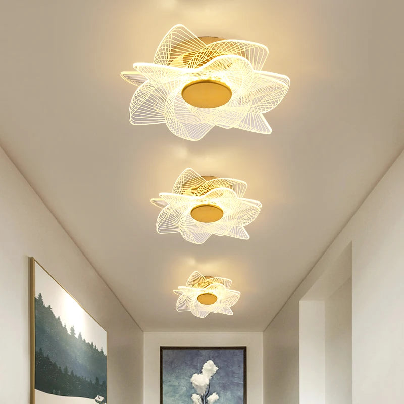 plafonnier led moderne en acrylique pour décoration intérieure - vue 1 sur 18