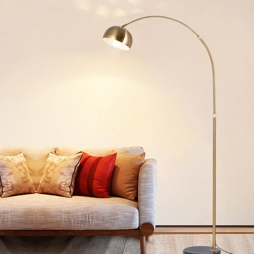 Lampadaire arc en métal LED décoration galvanoplastie - vue 5 sur 10