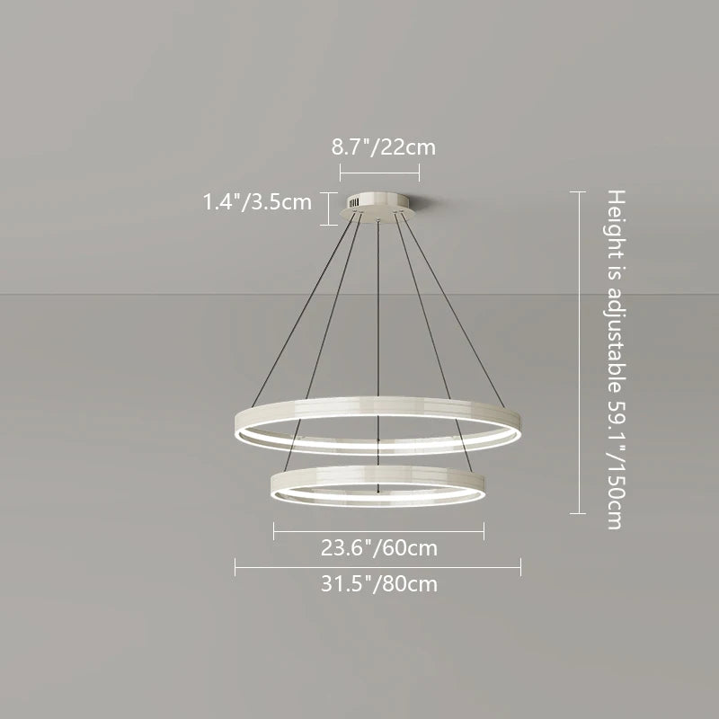 lustre en anneau moderne pour éclairage intérieur décoratif - vue 12 sur 16