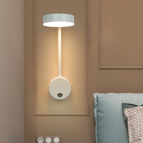 applique murale led moderne éclairage rotatif pour intérieur décoratif - vue 2 sur 18