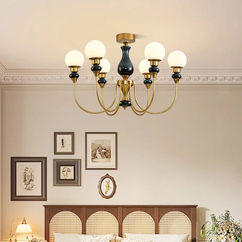 lustre nordique en verre pour un intérieur romantique et chaleureux - vue 6 sur 14