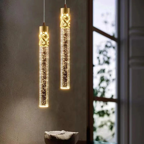 lustre en cristal led moderne pour hôtel et bar créatif - vue 5 sur 22