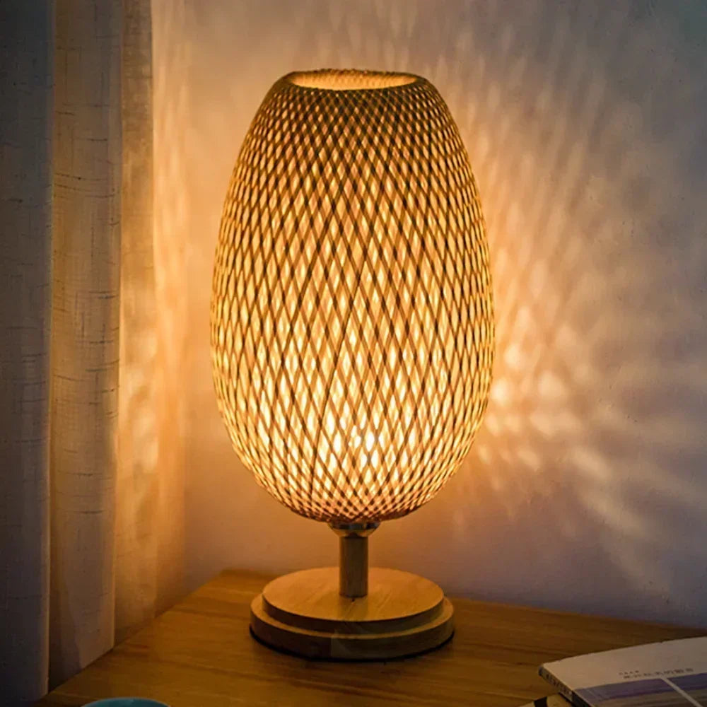 Eye-Caring Bedroom Bedside Night Light Retro Desk Lamp Reading Light Home Decor, Unique Handicraft House Warmging Gift - vue 3 sur 8