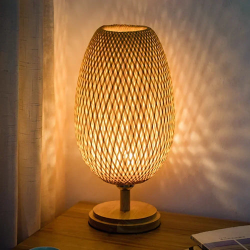 Eye-Caring Bedroom Bedside Night Light Retro Desk Lamp Reading Light Home Decor, Unique Handicraft House Warmging Gift - vue 4 sur 8