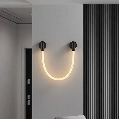 Applique murale moderne en Tube de néon LED tissé en Silicone - vue 5 sur 18