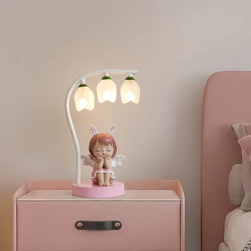 lampe de bureau pour enfants dessin animé lapin princesse mignon - vue 5 sur 9