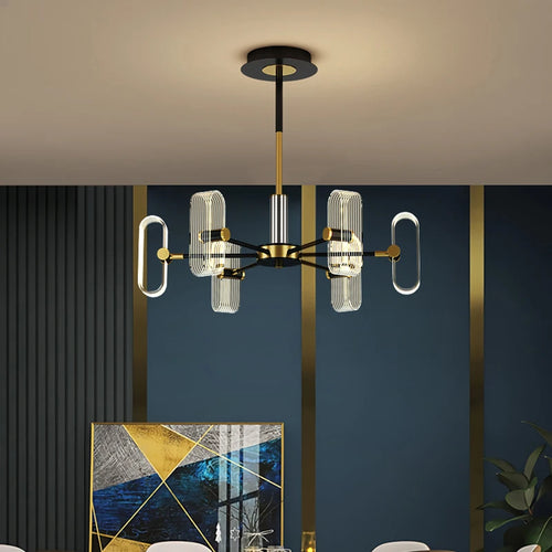 lustre moderne créatif luxe pour éclairage d'ambiance - vue 4 sur 10