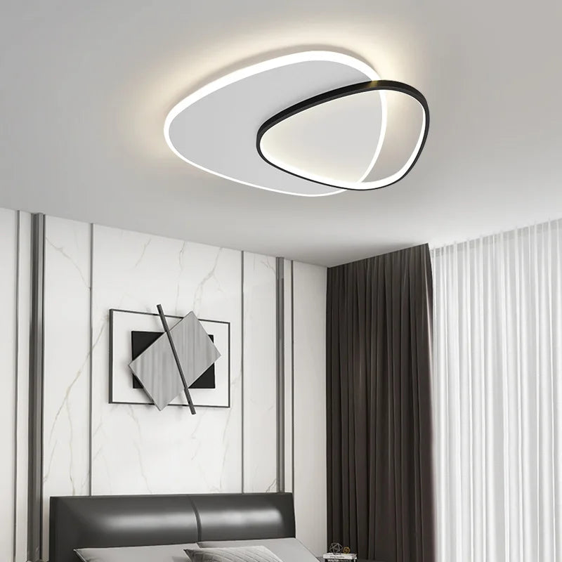 plafonnier led ultra mince moderne avec télécommande luminaria - vue 4 sur 13