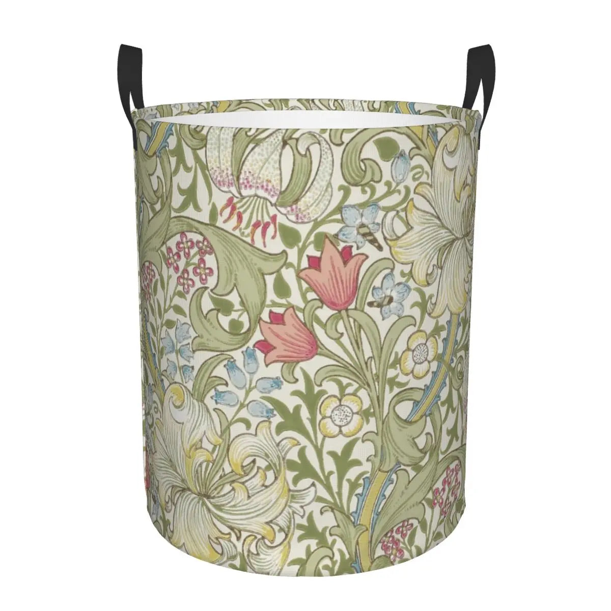 panier à linge pliable floral pour rangement jouets bébé - vue 12 sur 30