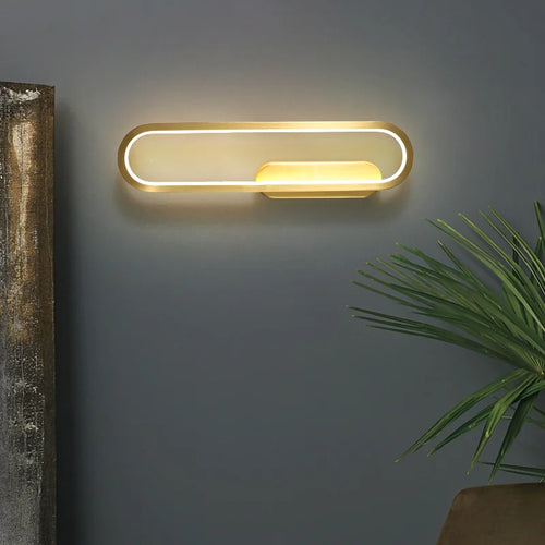 applique moderne nordique en cuivre luxe led décoratif - vue 4 sur 8