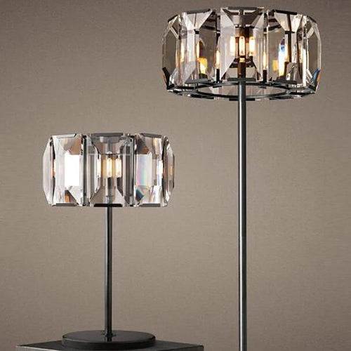 lampadaire led en cristal vintage avec intensité variable - vue 5 sur 8