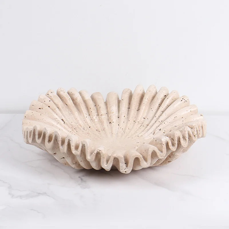 plateau de rangement en marbre style wabi-sabi moderne décor artistique - vue 6 sur 8