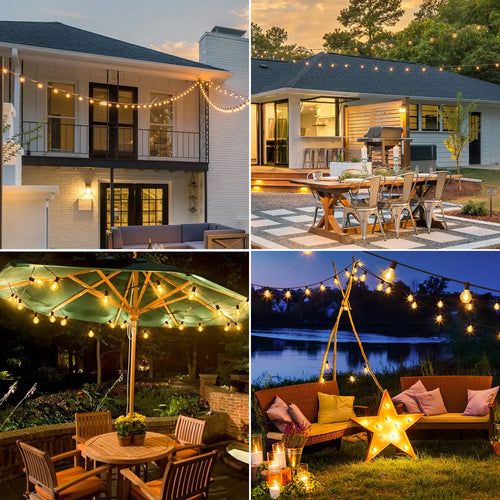 guirlande lumineuse extérieure à intensité variable pour jardin et Noël - vue 6 sur 9
