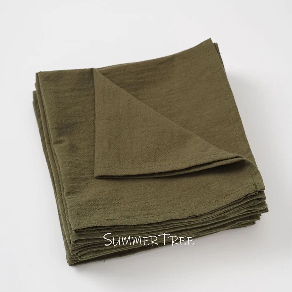 Serviette de table coton lavable style mediterraneen