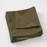 Serviette de table coton lavable style mediterraneen