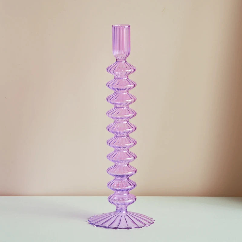 bougeoirs en verre pour décoration de mariage et cadeau Noël - vue 23 sur 24