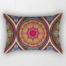 housse de coussin vintage à motif mandala pour canapé ou lit
