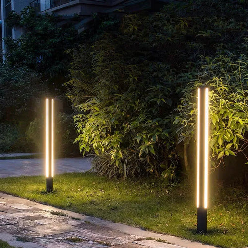 lampe extérieure led décorative étanche pour jardin et allée - vue 3 sur 8