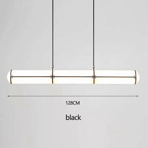 lustre rétro minimaliste design italien avec lampes suspendues acrylique - vue 11 sur 10