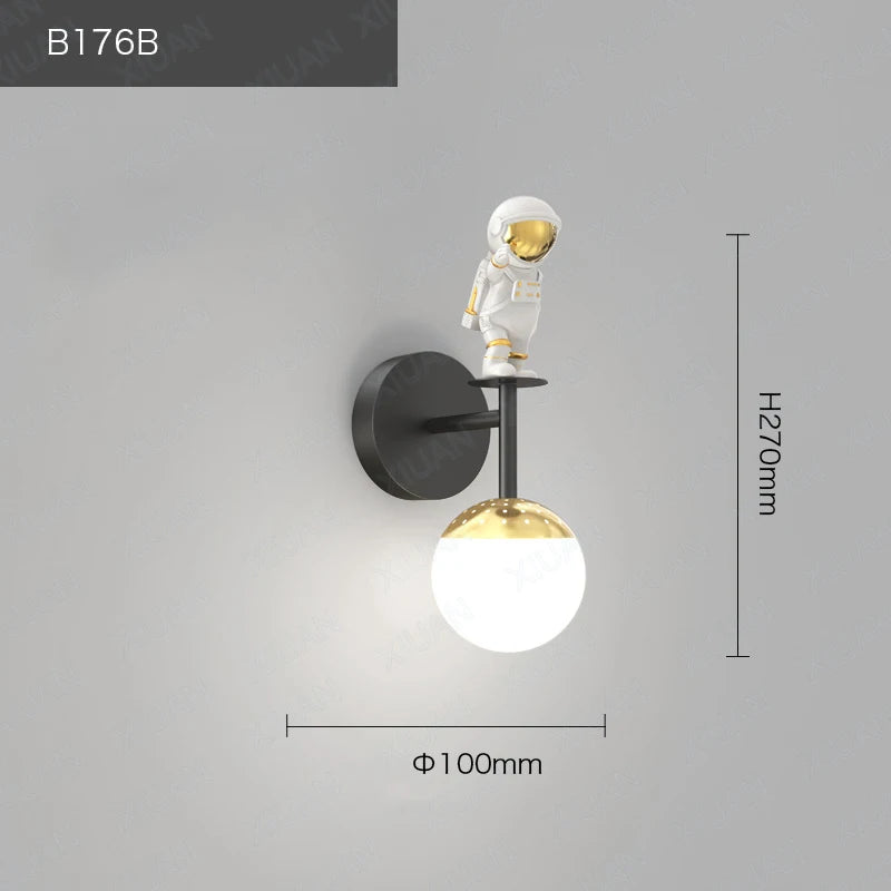 applique murale créatives d'astronaute pour décoration moderne - vue 13 sur 15
