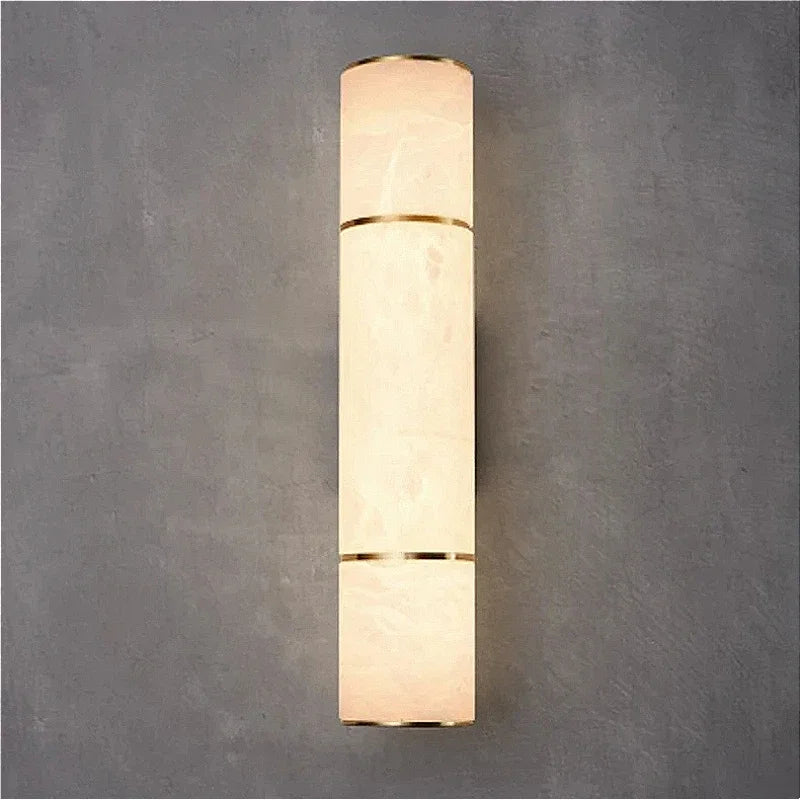 applique murale décorative en marbre et laiton moderne - vue 5 sur 9