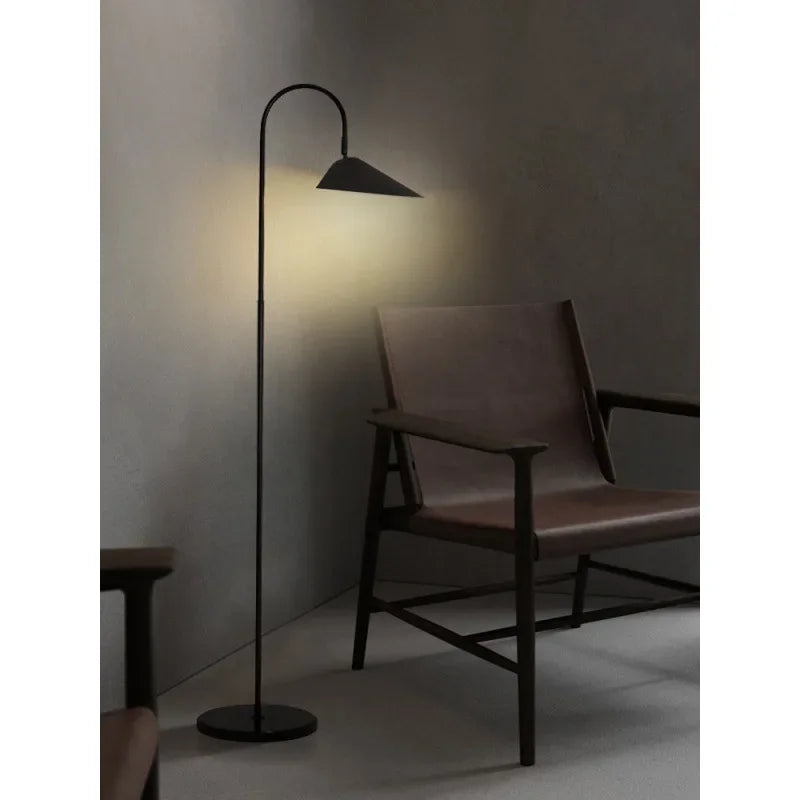 Nordic Minimalist Led Floor Lamp with Changeable Bulb for Living Dining Room Tables Stand Lighting Luminaires - vue 2 sur 8