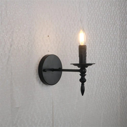 applique murale vintage en fer à led pour intérieur rétro - vue 3 sur 9