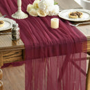 Chemin de table gaze transparente decoration mariage fete