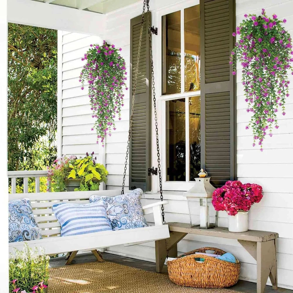 plante artificielle suspendue décoration florale pour intérieur et fêtes - vue 3 sur 10