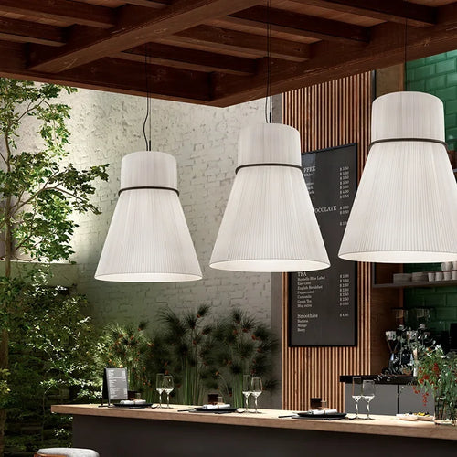 suspension moderne en tissu pour éclairage intérieur décoratif - vue 2 sur 15