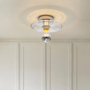 Applique murale en verre led nordique ondulations d'eau ronde