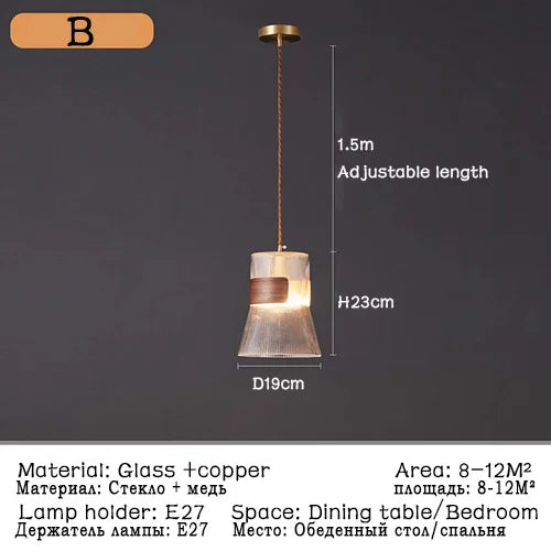 suspension modernes en verre nordiques pour décoration restaurant - vue 12 sur 16