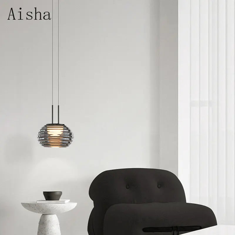 suspension en verre au design moderne pour un intérieur élégant - vue 1 sur 6