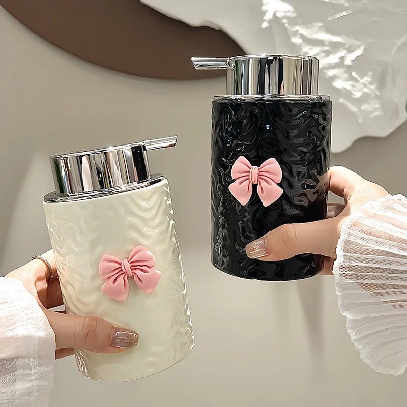 distributeur de savon en céramique européenne pour salle de bain - vue 1 sur 8