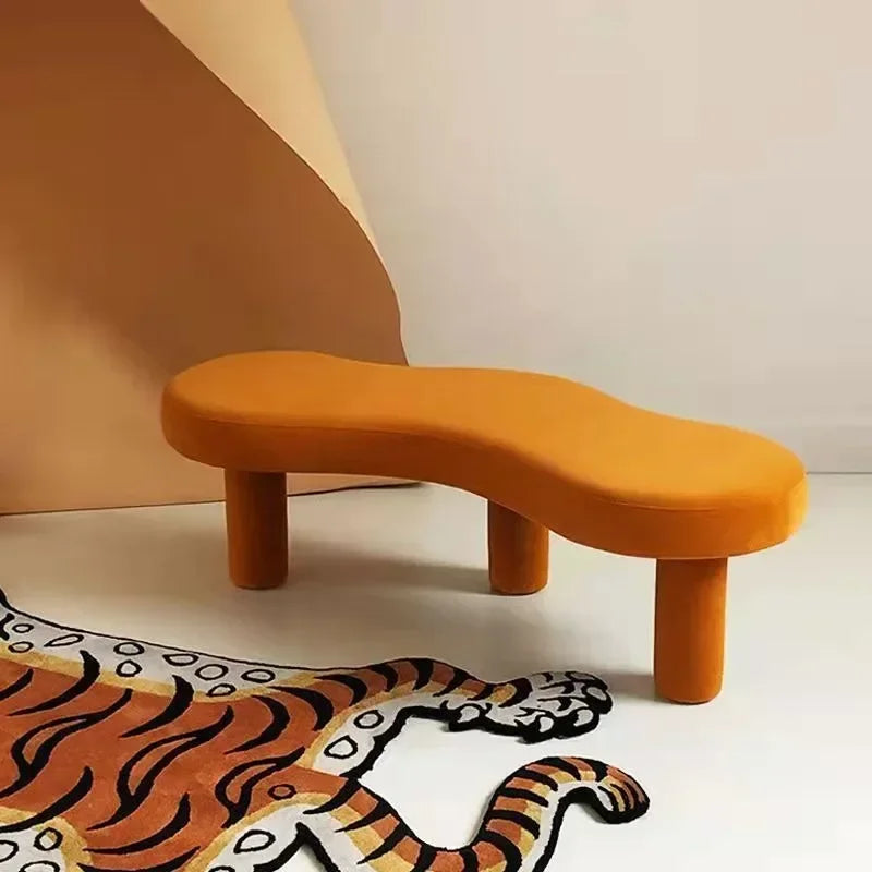 tabouret créatif moderne en tissu design nordique pour boutiques et entrées - vue 9 sur 15