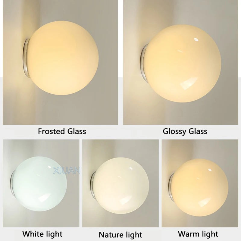 appliques murales modernes en verre pour décoration intérieure - vue 5 sur 23