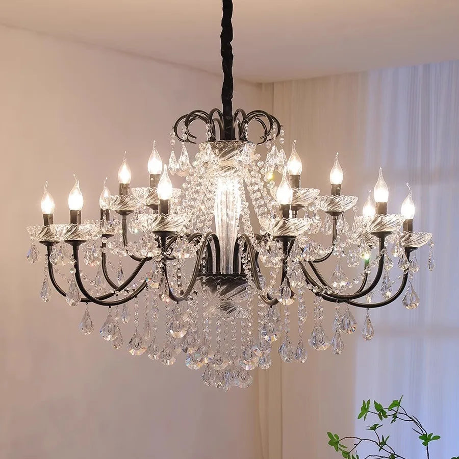 lustre moderne en cristal pour décoration intérieure élégante - vue 2 sur 11