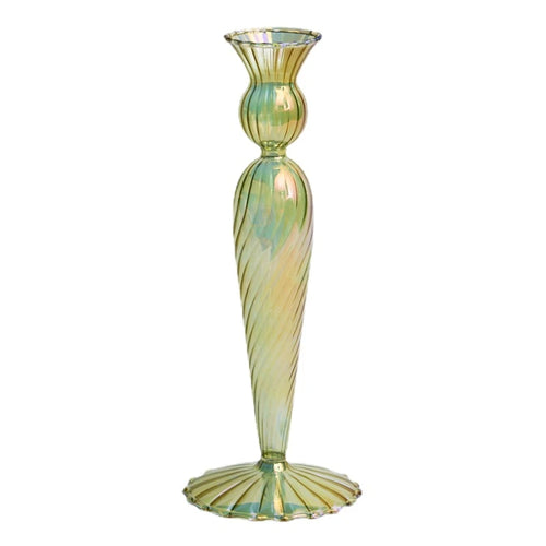 bougeoirs rétro coniques en verre pour décoration élégante - vue 27 sur 32
