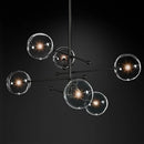 lustre led en verre nordique pour éclairage suspendu décoration intérieur