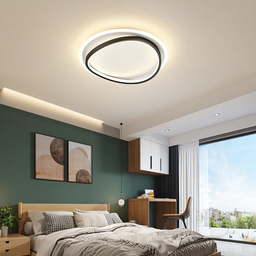 Carré Simple 	 moderne LED lustres lumières gradation Luminaire chambre Salon étude Foyer salle Salon éclairage lampes ménage - vue 4 sur 18