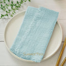 Serviette de table gaze de coton style rustique