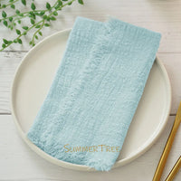 Serviette de table gaze de coton style rustique